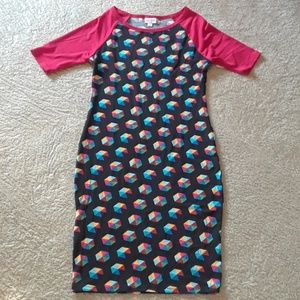 LuLaRoe geometric Julia dress, XS